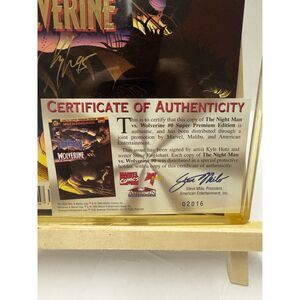 90s Marvel Ultraverse Night Man vs Wolverine #0 Signed COA X-Men Ravana Comic